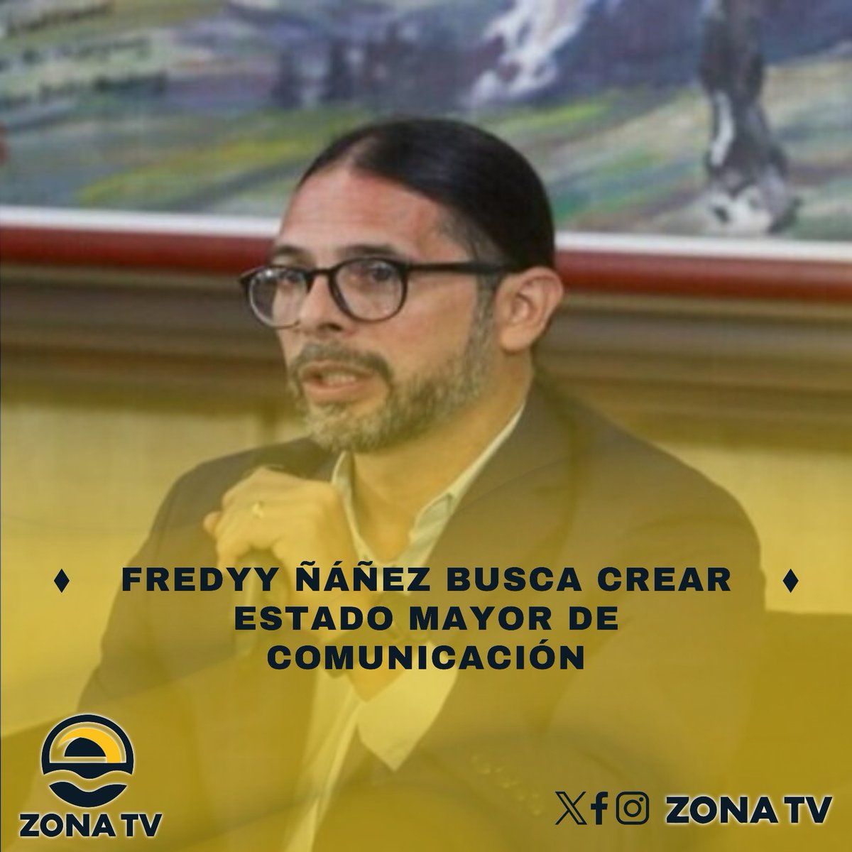 zonatv_ve's tweet photo. #PrensaNoticiero93|| Fredyy Ñáñez destaca la necesidad de ajustar leyes para crear el Estado Mayor de la Comunicación.
Busca lograr independencia cultural y comunicacional en medio de una guerra de cuarta generación. https://t.co/zn4w5BPBrL