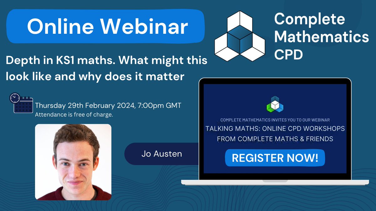 🎉Upcoming CPD Session🎉 ✨Our next session will be hosted by @mathswithin10 on Thursday 29th February at 7pm! 👉Register here so you don't miss out - lasalle.typeform.com/to/tvYngaS9