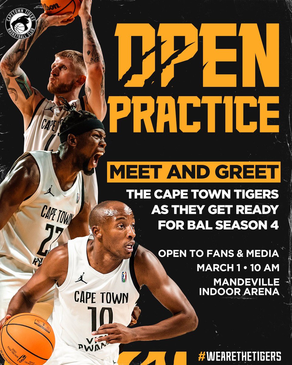Ladies &amp; gentlemen, you are all welcome to our OPEN PRACTICE on March 1st in Mandeville‼️ 🇿🇦

Everyone, SHOW UP‼️💪🏾