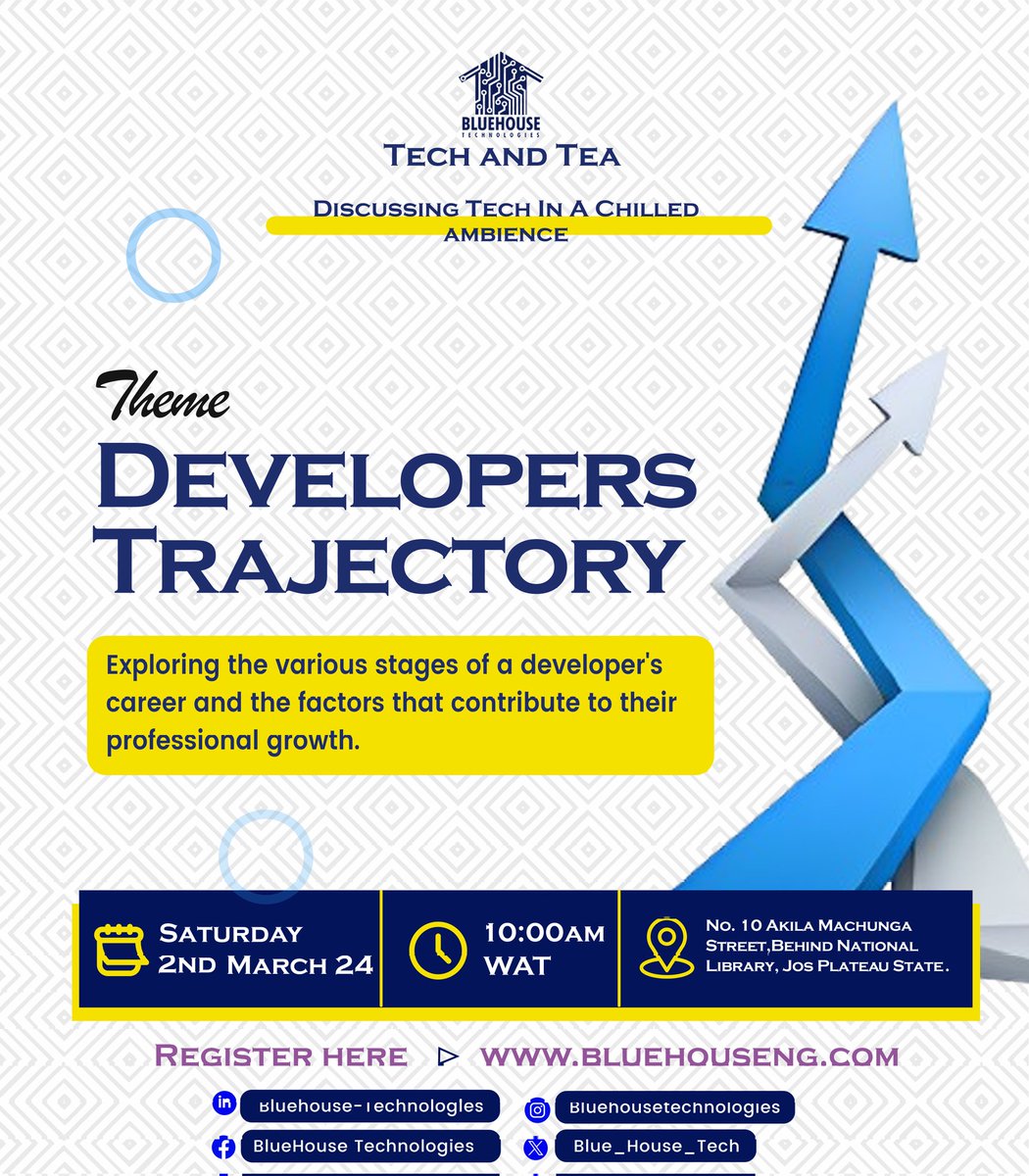 Join us at the upcoming #TechAndTea event where we'll be exploring different career paths in tech. 

Don't miss out on this opportunity to level up your career! 

#TechAndTea #Developer #CareerPaths #SkillDevelopment #bluehouse #techjobs
