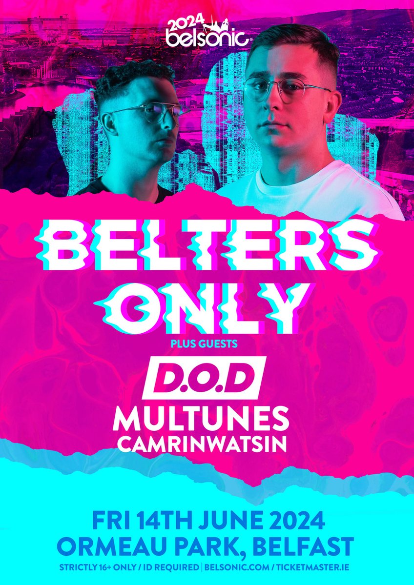 ~ 𝗕𝗘𝗟𝗧𝗘𝗥𝗦 𝗢𝗡𝗟𝗬 𝗨𝗣𝗗𝗔𝗧𝗘 ~ Chart topping producer & DJ D.O.D will join @belters_only at Ormeau Park this June 14th! Limited tickets remaining from Ticketmaster 🎫