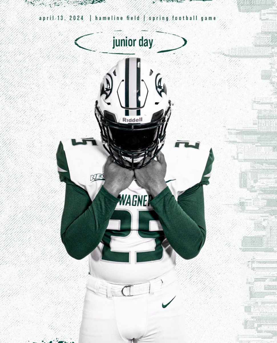 Thank you @coachsotoj and @Wagner_Football for the junior day and spring game invite! @tommasella @Coach_Matos @CCRaider_FBall