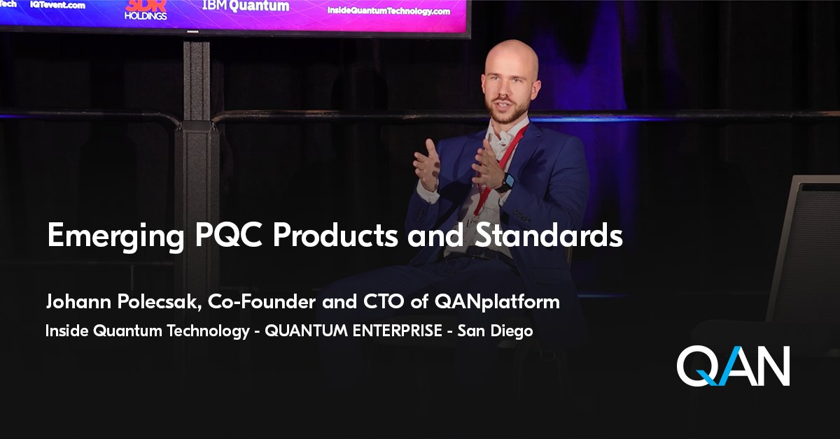 Emerging post-quantum standards and products, such as Apple's #quantum-resistant #iMessage, represent significant milestones as we approach the quantum era.

<a href="/pmjohann/">Johann Polecsak</a>, Co-Founder and CTO of #QANplatform, and Dustin Moody, Lead of the post-quantum cryptography project at #NIST,