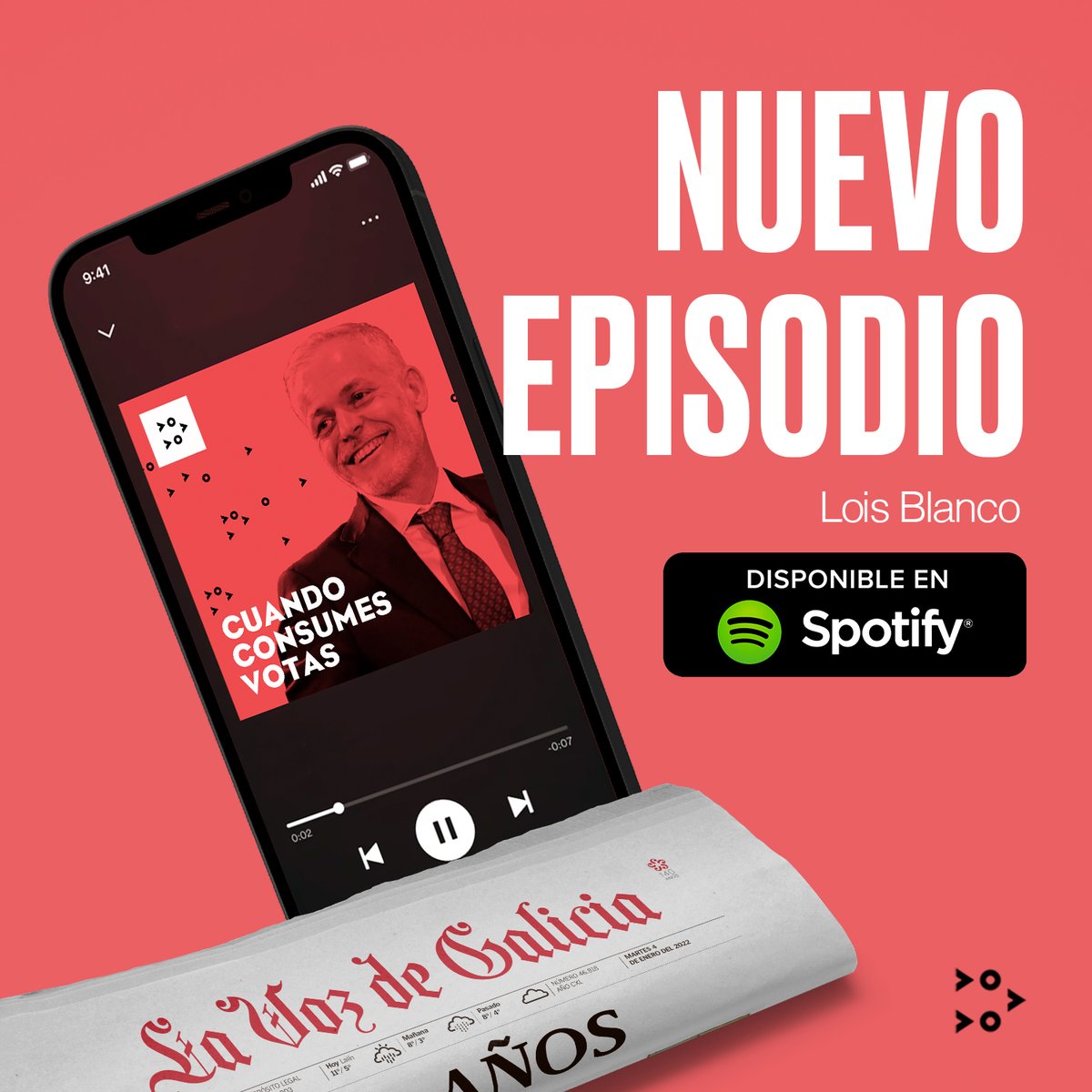 Lois Blanco nos dejaba esta reflexión en nuestro nuevo episodio del podcast “Cuando consumes votas”. 

Puedes escucharlo, comentarlo y compartirlo desde la propia plataforma de Spotify. 

👉open.spotify.com/episode/4wO6rX…