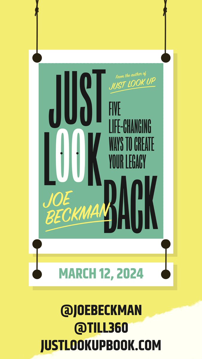 'Legacy is like the road we build for others to walk on.' Just Look Back, March 12th, 2024. #legacy #JustLookBack #HappyCaveman #ILoveYourFace #future #reclaimhumanconnection #reflect #destiny #TILL360 @Joe_Beckman