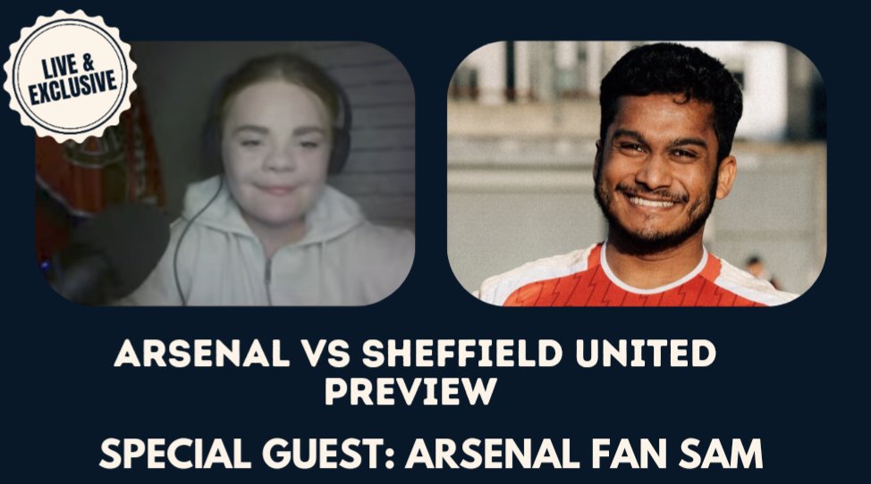 Unfortunately I'm having some issues with sharing the streamyard link to you guys. 

Tonight I will be joined by <a href="/Officialelsamo/">Sam</a> to preview the Sheffield United game at 8pm

Stay tuned, here's my channel - youtube.com/@goonergossipt…