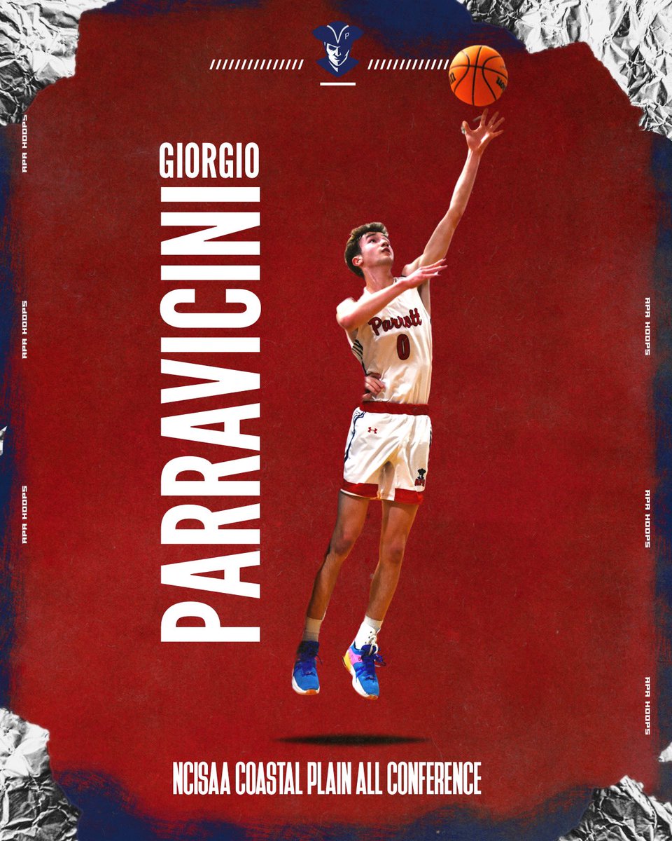 Congratulations to Sr. Guard Giorgio Parravicini as he was selected to the All Conference Team! #WORK #APAFamily ❤️🤍💙