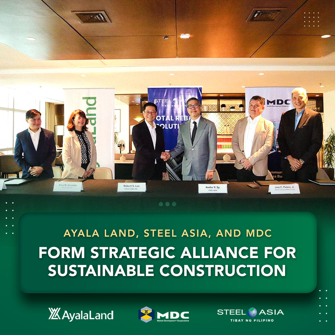 ALI, SteelAsia, &amp; MDC signed the agreement advancing circular economy &amp; decarbonization methods in the construction industry. Our goal to protect the environment &amp; build a sustainable future strengthens greener construction methods that'll last for generations.
#ALISustainability