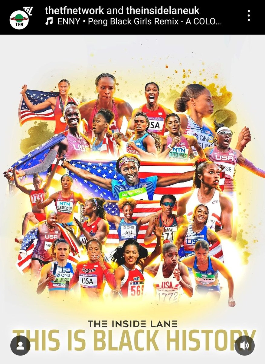 🎨via - IG: theinsidelaneuk / @LillzTIL
🤝🏾 - IG:  thetfnetwork

'THIS IS BLACK HISTORY' 

@usatf 🇺🇸 

#BlackHistoryMonth #ThisIsTrackandField #CreatingContent #TheTFN