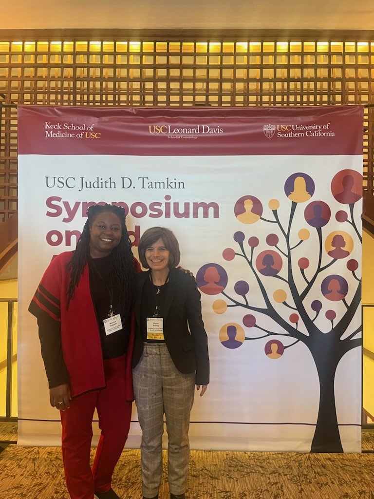 Dr. Karen Schlag and I represented @utmbhealth well at #USCTamkin. Dr. Schlag (@UTMB_SCOA postdoc) was named a 2024 Tamkin Scholar! She works with me and @LeilaWoodWood to develop a patient and caregiver elder mistreatment risk assessment tool and brief intervention. Congrats!!