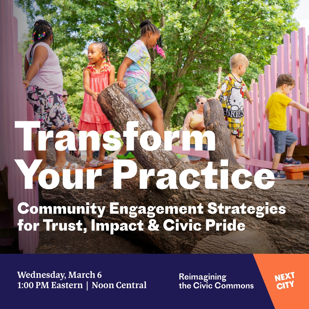 Civic Commons US (@civiccommonsus) on Twitter photo WEBINAR: Join <a href="/CivicCommonsUS/">Civic Commons US</a> & <a href="/NextCityOrg/">Next City</a> to realize the potential of emerging community engagement strategies.
nextcity.org/events/detail/…
#civic #engagement #publicspace #webinar <a href="/studiogang/">Studio Gang</a> @gia_biagi <a href="/bloom901/">Bloom</a> <a href="/akciviccommons/">Akron Civic Commons</a> <a href="/towpathtrail/">Ohio & Erie Canalway Coalition</a> <a href="/kresgefdn/">Kresge Foundation</a> <a href="/alexajbush/">Alexa Bush @alexajbush@mas.to</a> WEBINAR: Join <a href="/CivicCommonsUS/">Civic Commons US</a> & <a href="/NextCityOrg/">Next City</a> to realize the potential of emerging community engagement strategies.
nextcity.org/events/detail/…
#civic #engagement #publicspace #webinar <a href="/studiogang/">Studio Gang</a> @gia_biagi <a href="/bloom901/">Bloom</a> <a href="/akciviccommons/">Akron Civic Commons</a> <a href="/towpathtrail/">Ohio & Erie Canalway Coalition</a> <a href="/kresgefdn/">Kresge Foundation</a> <a href="/alexajbush/">Alexa Bush @alexajbush@mas.to</a>
