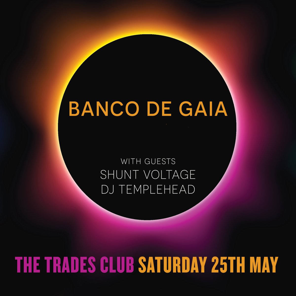 Announcing: @bancodegaia aka British electronic music pioneer and multi-instrumentalist Toby Marks, plays @thetradesclub #hebdenbridge on Sat 25th May. Tickets now on sale HERE >> thetradesclub.com/events/banco5