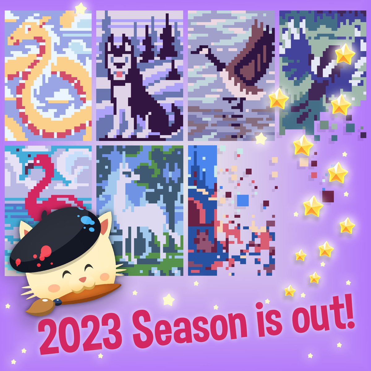 TuesdayQuest's tweet image. it&apos;s online!
#hungrycat #picross #nonogram #mobilegames