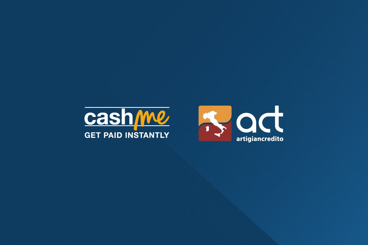 #News

Siglato l'accordo di partnership tra CashMe SpA e <a href="/ACT_ufficiale/">Artigiancredito</a> per favorire l'accesso a strumenti di finanza alternativa per la cessione dei crediti pro-soluto alle oltre 118 mila #PMI iscritte al Consorzio.

Scopri di più sul nostro blog: cashme.it/blog/news/part…