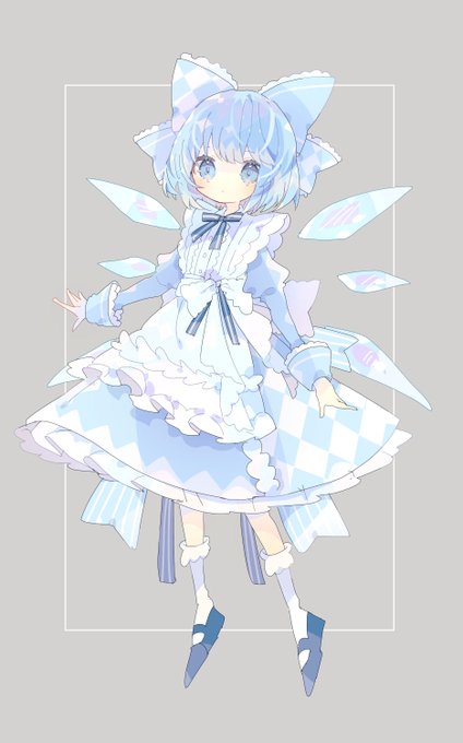 「チルノ(東方Project) 青ドレス」の画像/イラスト/ファンアート(人気順)