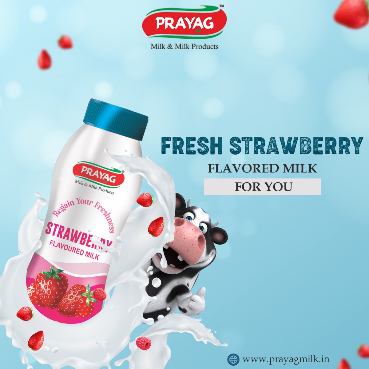 Savor the delightful taste of Prayag Milk's Strawberry Flavored Milk! 🍓🥛 Made with the finest ingredients, it's a refreshing treat you won't want to miss. 💫✨
.
#StrawberryMilk #flavoredmilk #IndulgeInFlavor #PrayagMilk #bareilly #UP #India #PurePrayagMilk #PrayagmilkBareilly