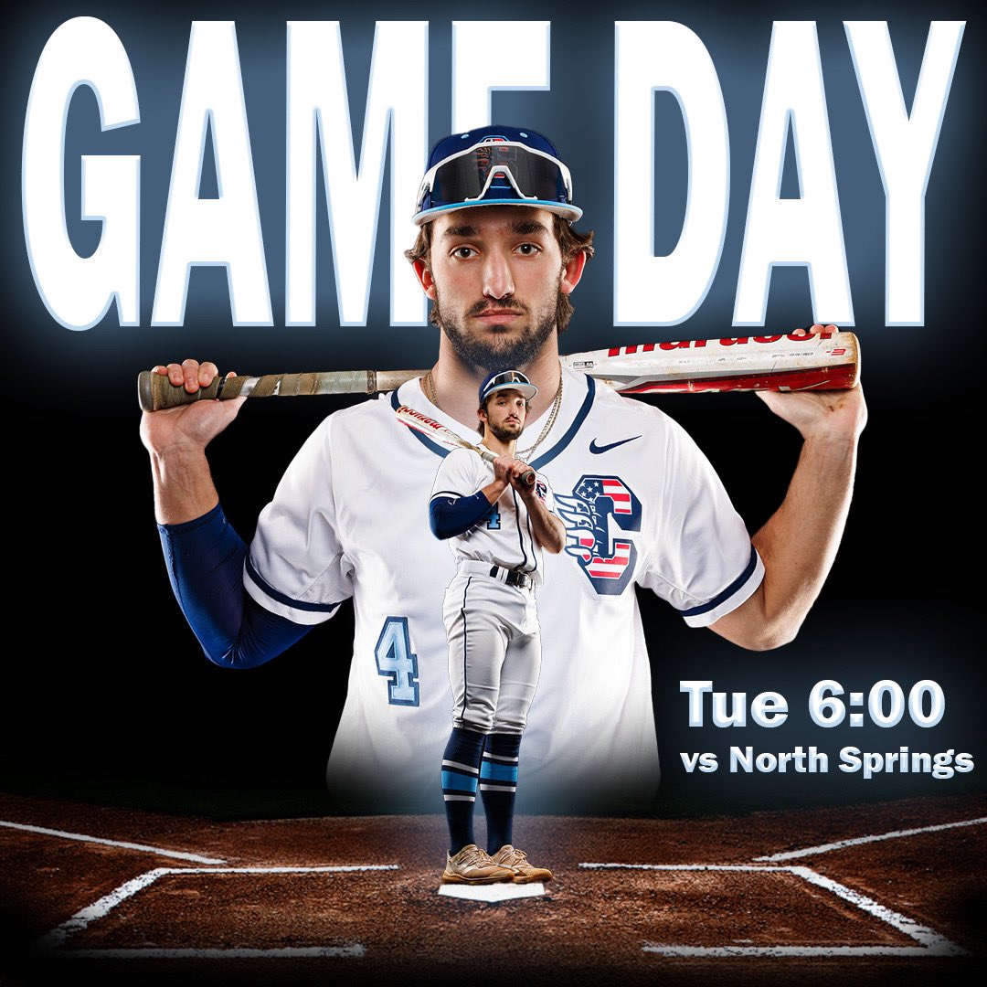 Opening Day for Region Play! 

Bears will host North Springs tonight for game one of the series. First pitch is set for 6:00 at HOME! #GoBears
