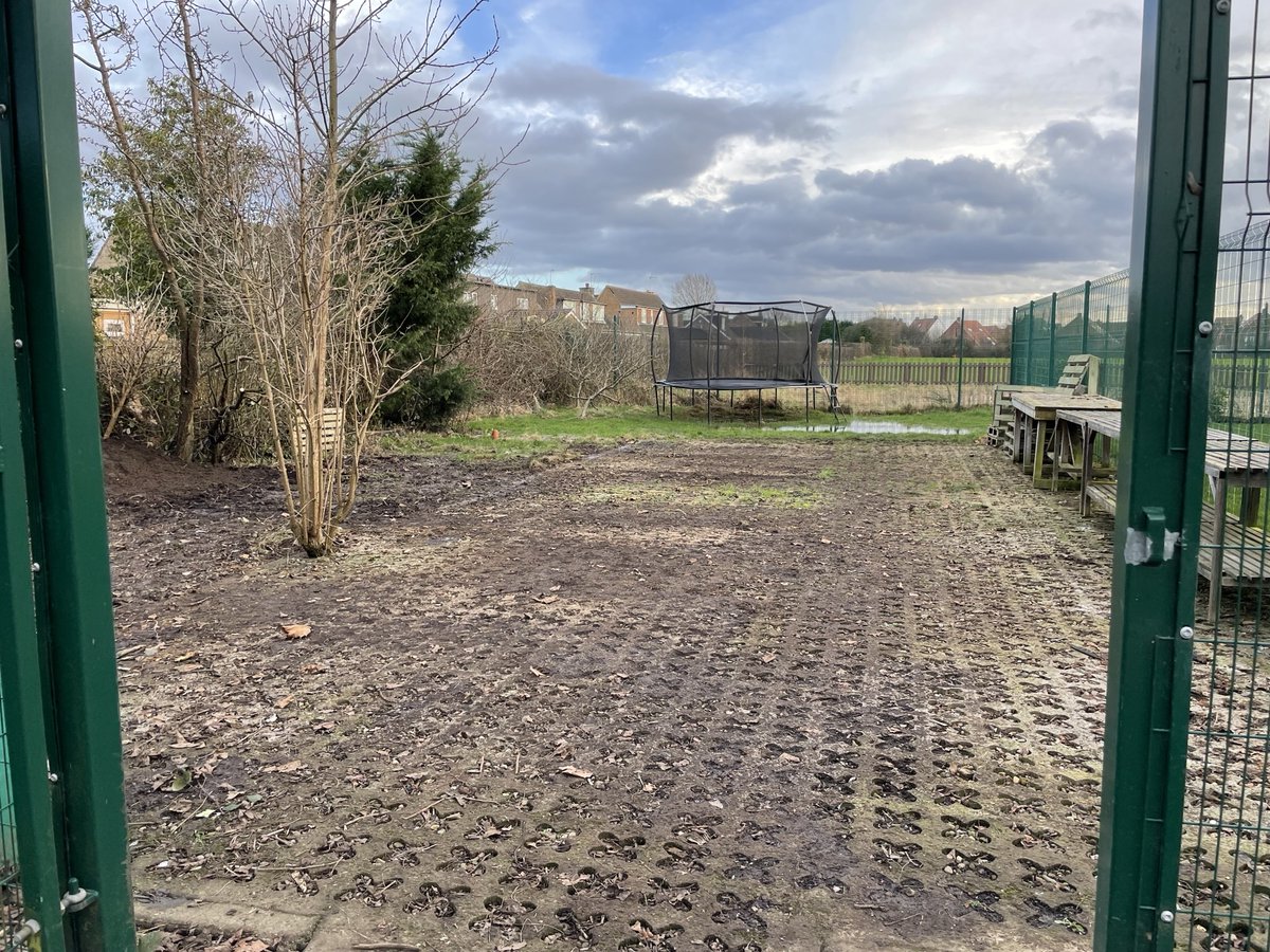 ApplefieldsSchl's tweet photo. During half term were joined by a voluntary by Saint-Gobain who kindly started the work on our new Adventure Sensory Garden. Thanks to the people power, equipment and kind donation of a skip from S and J Energy. We cleared the whole area in just a day! https://t.co/OuSwHeYjA3