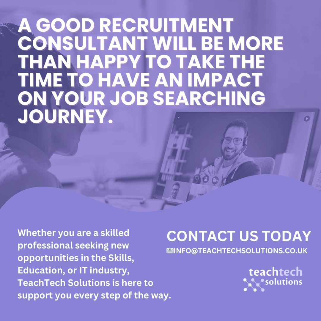 TeachTech Solutions (@teachtech_uk) on Twitter photo Looking for an expert Recruitment Agency? 🚀
Get in touch today at info@teachtechsolutions.co.uk 👩💻
#recruitmentagency #recruitexperts #teachtechsolutions #findyournextjob Looking for an expert Recruitment Agency? 🚀
Get in touch today at info@teachtechsolutions.co.uk 👩💻
#recruitmentagency #recruitexperts #teachtechsolutions #findyournextjob