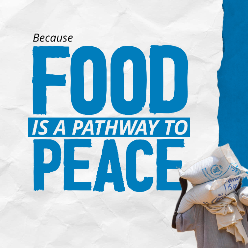 WFP's tweet photo. Food is nourishment. 
Food is hope. 
Food is life. 

Food is not a weapon. 

Six years since #UNSC Resolution 2417 was adopted, conflict continues to be the primary driver of extreme hunger.