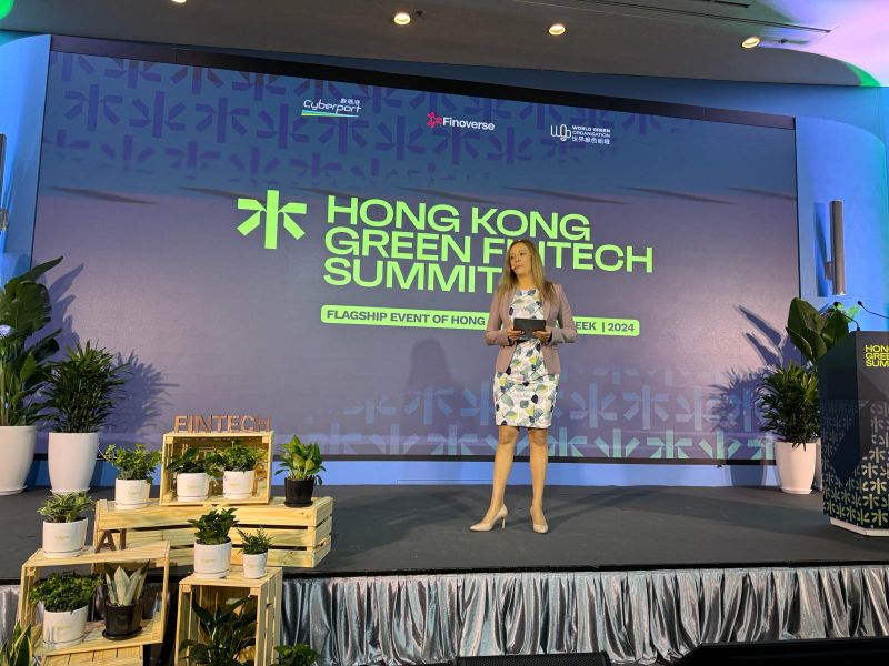 A busy start to the week with our Board Advisor <a href="/lisagshort/">Prof. Lisa Wilson-Short#CryptoAunty #SMEs</a> in Hong Kong for the first Hong Kong Green FinTech Summit, the highlight event of Hong Kong Green Week, hosted by <a href="/finoverse_/">Finoverse</a>  and <a href="/cyberport_hk/">Cyberport</a>.
#HKGreenFinTechSummit