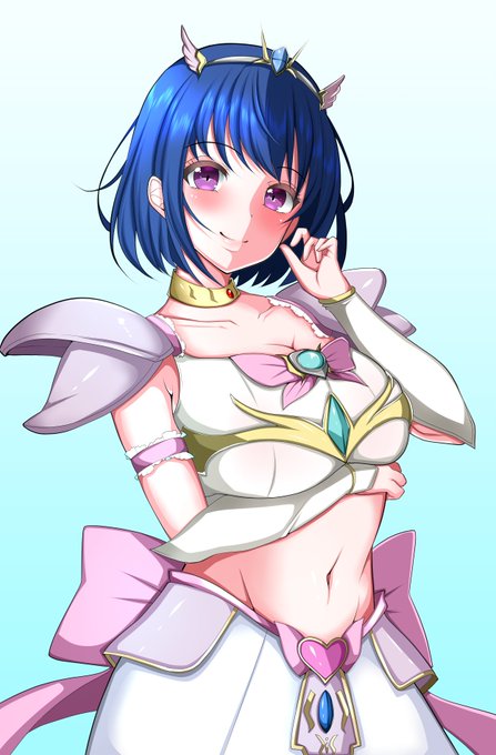 ご依頼作品を納品しましたので公開します💖

久しぶりに健全絵のご依頼でした💖
変身コスチュームがかわいいですね( *'艸`)💜 