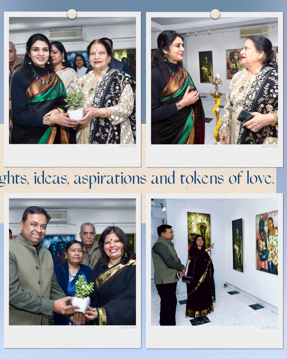 Kalaneri's tweet photo. Indeed a #momentous day filled with grace &amp; inspiration! ✨

Honoured to have esteemed guests Sh. Himmat Shah, Ar. Sheetal Kumar Agrawal &amp; Mrs. Nirmala Rawat grace the inauguration of 'Channelling The Common-Uncommon' at #KalaneriArtGallery.

#ArtGallery #ArtExhibition #Jaipur https://t.co/sFi9zmIYly
