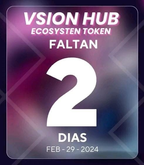 CRIPTOVISION1's tweet photo. ¡En tan solo 2 días, prepárate para el emocionante lanzamiento del Token VSN🚀Despega hacia el futuro con acceso exclusivo, oportunidades de inversión únicas y una comunidad vibrante en crecimiento. ¡Nos vemos en la luna! Visita https://t.co/qZDlWvZHUP para obtener más detalles. https://t.co/WuFvWkUBLs