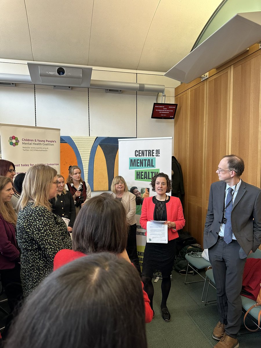 We’re in Parliament this afternoon to launch our @CentreforMH A Mentally Healthier Nation & @CYPMentalHealth A Manifesto for babies, children & young people. @AmyLWGibbs & @Andy__Bell__ opening up with the case for change.