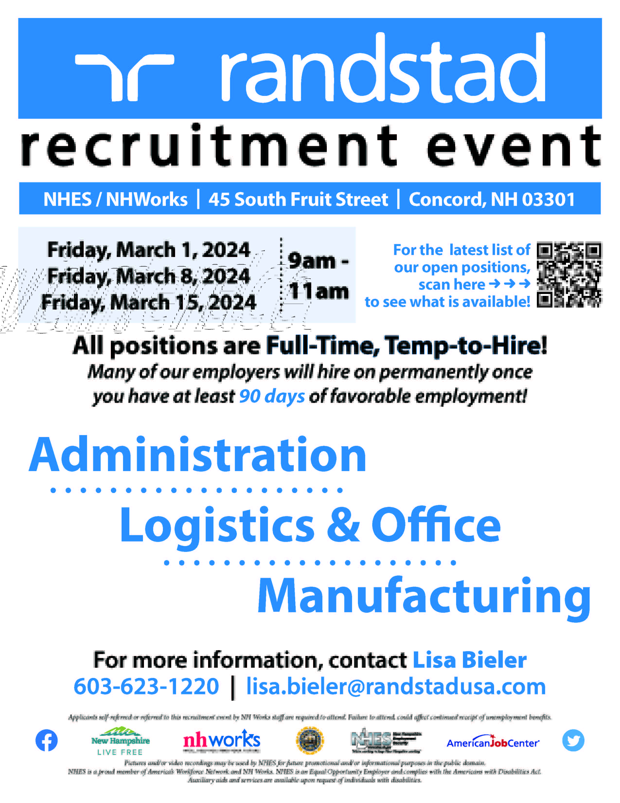 Employment Security على X: &ldquo;Randstad Recruitment Event Friday 