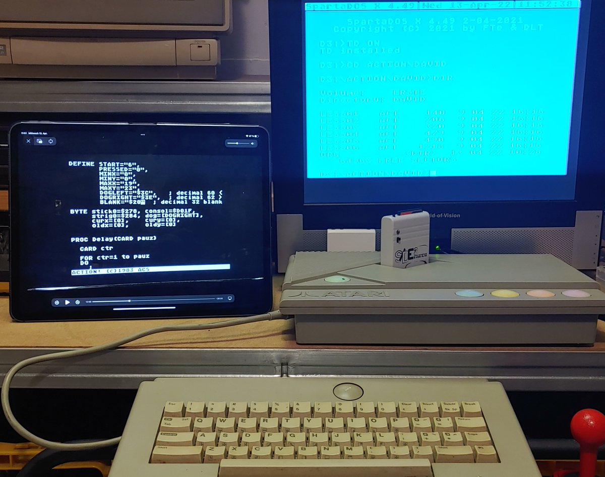 atari_xegs's tweet photo. @NeoZeedeater Bought in the 90s, it is my main retro-computer. It hast 1MB and WIFI now. #FujiNet https://t.co/6JYAtesis2