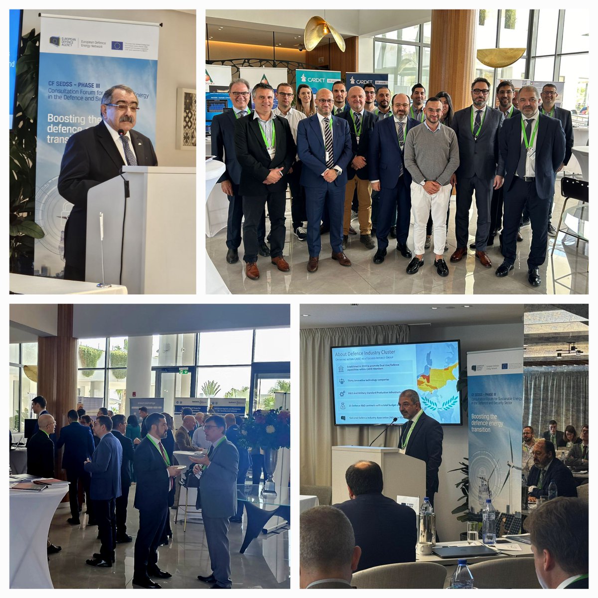 Tasos Kounoudes (@kounoudes) on Twitter photo Delighted to present the Cyprus Defence Cluster during the <a href="/EUDefenceAgency/">European Defence Agency</a> 3rd CD SEDSS Thematic Workshop and exhibition that is taking place today in Larnaca.
We thank the <a href="/EUDefenceAgency/">European Defence Agency</a>, the <a href="/DefenceCyprus/">Ministry of Defence 🇨🇾</a>, #carie and the <a href="/CCCI_Cyprus/">Cyprus Chamber of Commerce and Industry</a> for the co-organisation of the Delighted to present the Cyprus Defence Cluster during the <a href="/EUDefenceAgency/">European Defence Agency</a> 3rd CD SEDSS Thematic Workshop and exhibition that is taking place today in Larnaca.
We thank the <a href="/EUDefenceAgency/">European Defence Agency</a>, the <a href="/DefenceCyprus/">Ministry of Defence 🇨🇾</a>, #carie and the <a href="/CCCI_Cyprus/">Cyprus Chamber of Commerce and Industry</a> for the co-organisation of the