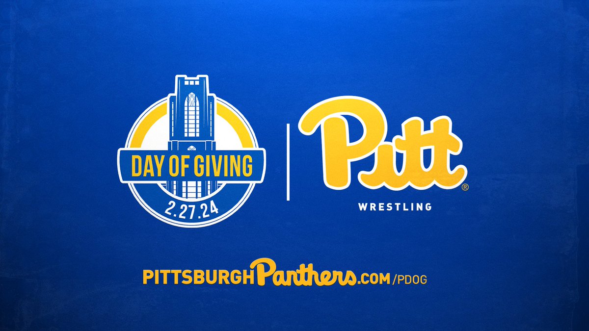 Today is Pitt Day of Giving 2024 👏

Your support helps our student-athletes chase championship dreams each day! 🥇

Give » bit.ly/PDoG-WRES

#H2P » #PDoG