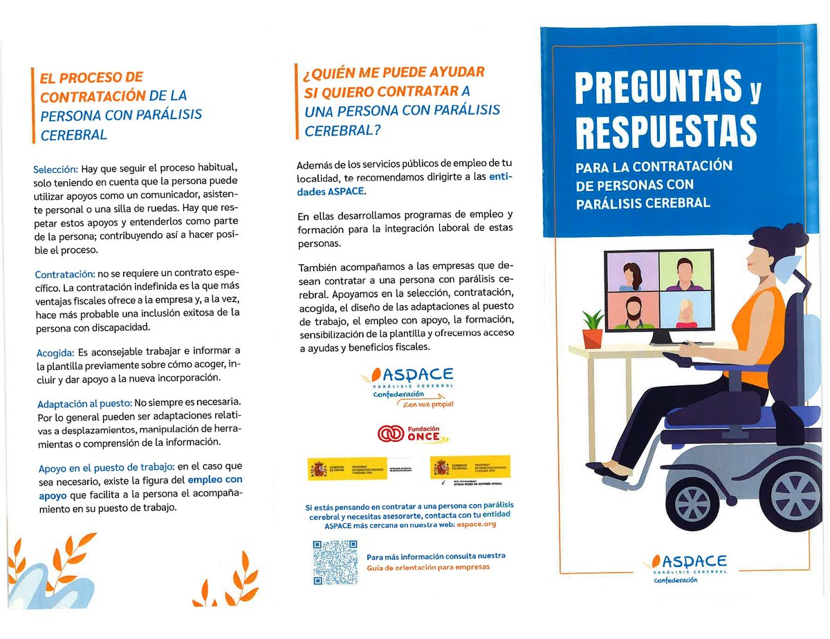 Desde ASPACE seguiremos trabajando en  del Programa de Itinerarios de Inserción Sociolaboral para personas con discapacidad,  cofinanciado por el Fondo Social Europeo (FSE) Durante este año 2024 , llevaremos a cabo diferentes acciones:  informativas, de acompañamiento, formativas