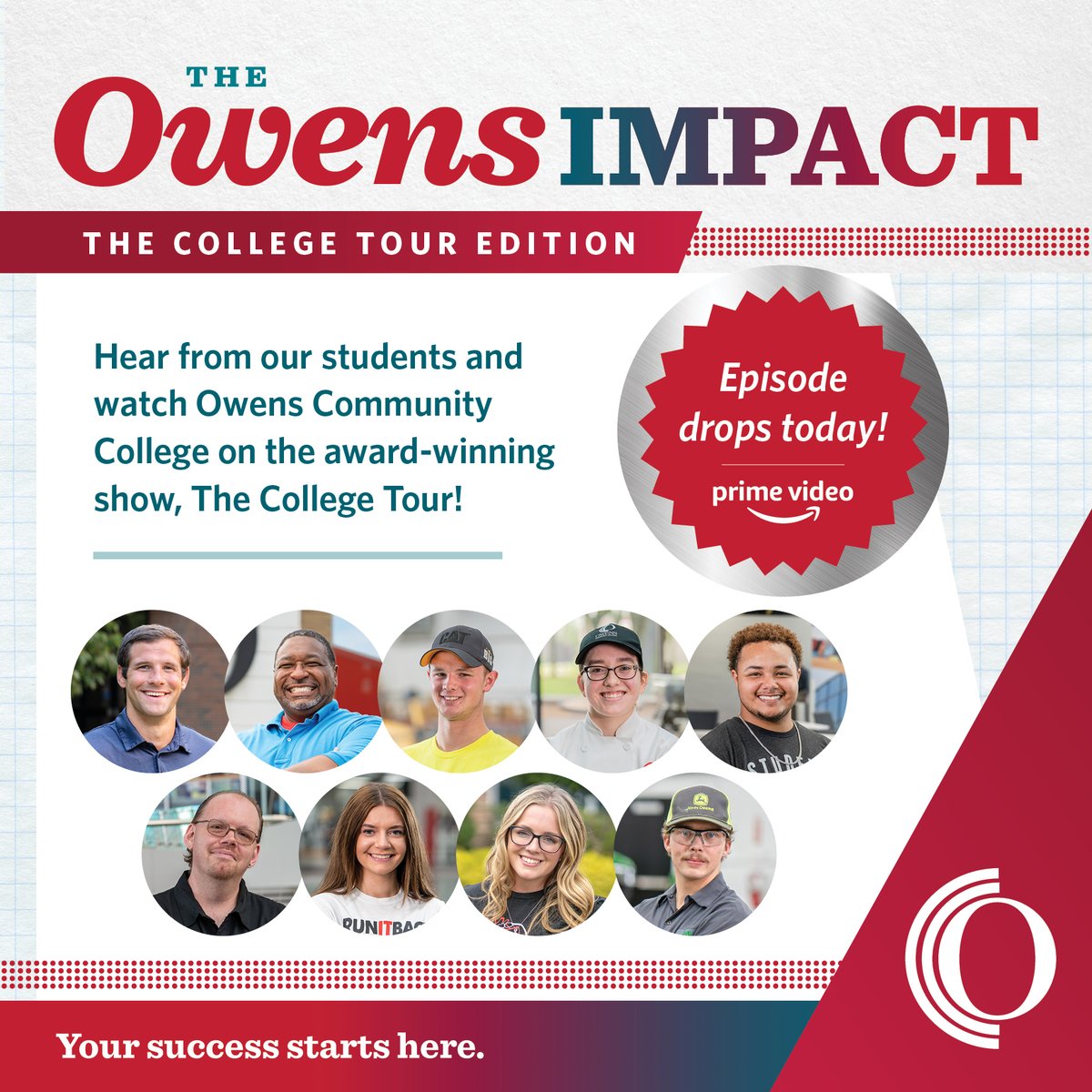 OwensCC's tweet photo. Waking up to us on @PrimeVideo! 👀
The #owenscc episode of @TheCollegeTour is now streaming globally!
WATCH NOW (Scroll down to episode 8!) 👉 https://t.co/fllqRmDtNR
#YSSH https://t.co/GjBcCAZuD4