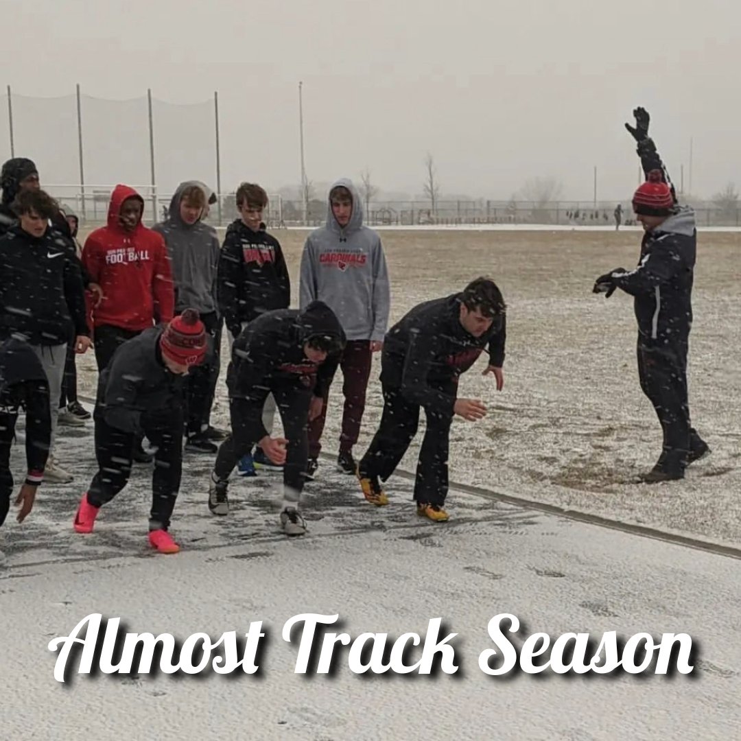 High of 71 today, then 28 tomorrow... Must be almost TRACK SEASON 🌞❄️😎