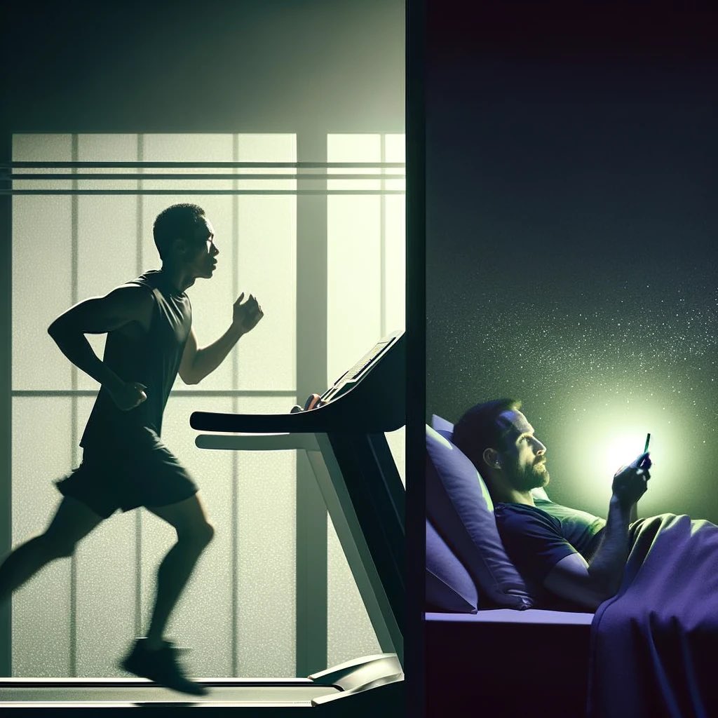 Interesting new article on 🏃‍♀️, 📱 and 💤 : "Nighttime Exercise behaviors can effectively reduce sleep delays caused by problematic smartphone use before bedtime."
📰 👉 rdcu.be/dzLaR