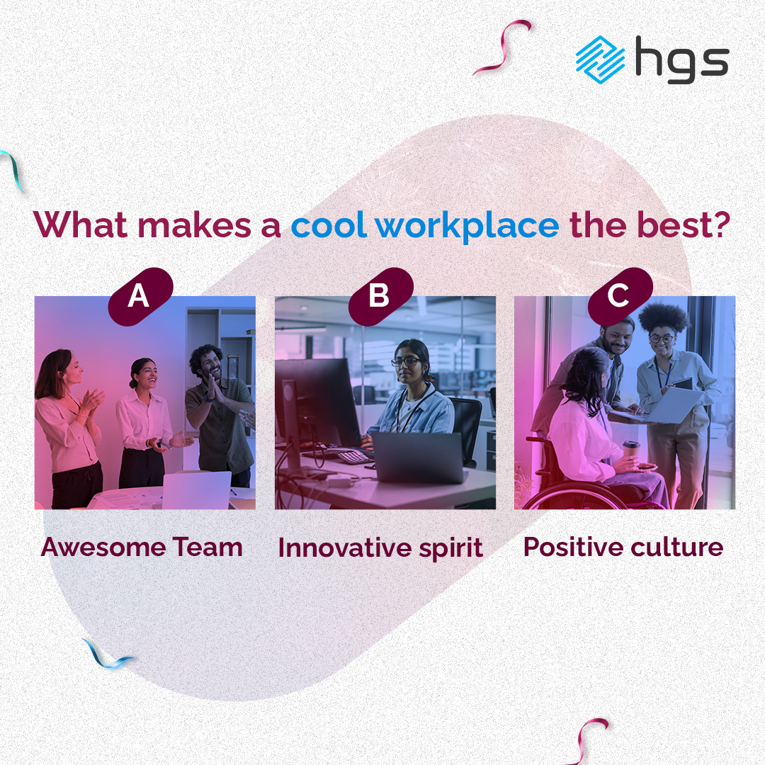 LifeAtHGS's tweet image. Choose your pick that defines #CoolPlaceToWork for you!

Share your answer in the comments below and don't forget to tag your friends and colleagues .

#TeamHGS #LifeAtHGS