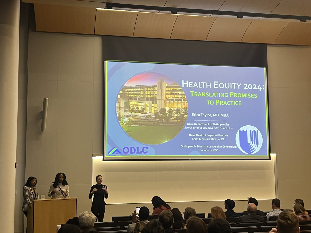 NU_ObGynRes's tweet photo. #HealthEquity week is happening! Hosted by our own faculty and Director of DEI @McGawGME @teni_brown and the amazing @LindaSuleimanMD. Kickoff lecture yesterday with Dr Erica Taylor of @DukeOrtho discussing DEI action was 🔥. Don’t miss out and register. https://t.co/qSrIekbws5 https://t.co/x0MpO7DimN