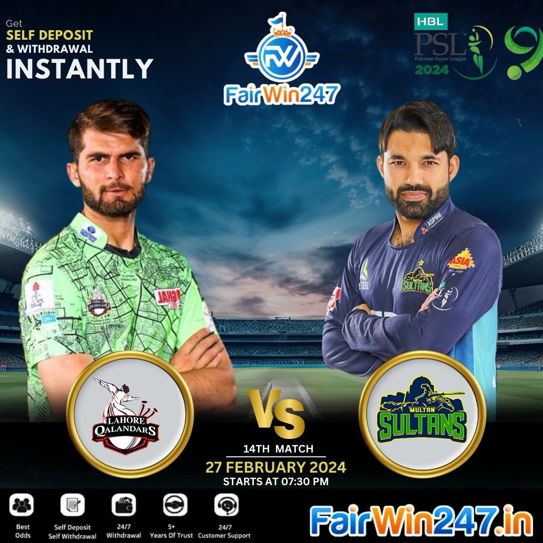 RCB will take on GG in #WPL2024

Lahore vs Multan in #PSL2024 

Play Now 👉🏻 bit.ly/Fairwin247

▪️Toss
▪️Match Odds
▪️Runline/Fancies
▪️Cash Out
▪️24/7 Self Deposit/Withdrawals

Play Now and Win Big !!

#HBLPSL9 #TATAWPL