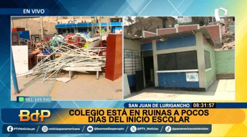 PTV_Noticias's tweet photo. #BDP #EnVivo | PREOCUPACIÓN. Padres de familia exigen a las autoridades que den solución a entidad educativa que se “cae a pedazos”.
Míranos EN VIVO ► https://t.co/gj7lGwGLNU 
#PanamericanaTelevisión #SJL #InicioEscolar https://t.co/CcfGdaoQmT