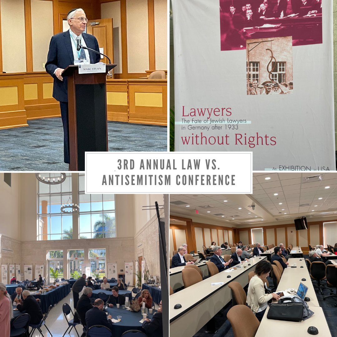 We would like to give a big thank you for the exceptional contributions and support that led to the success of the 3rd Annual Law vs. Antisemitism Conference. Together, we are fostering crucial discussions and advancements in the fight against anti-Jewish prejudice.