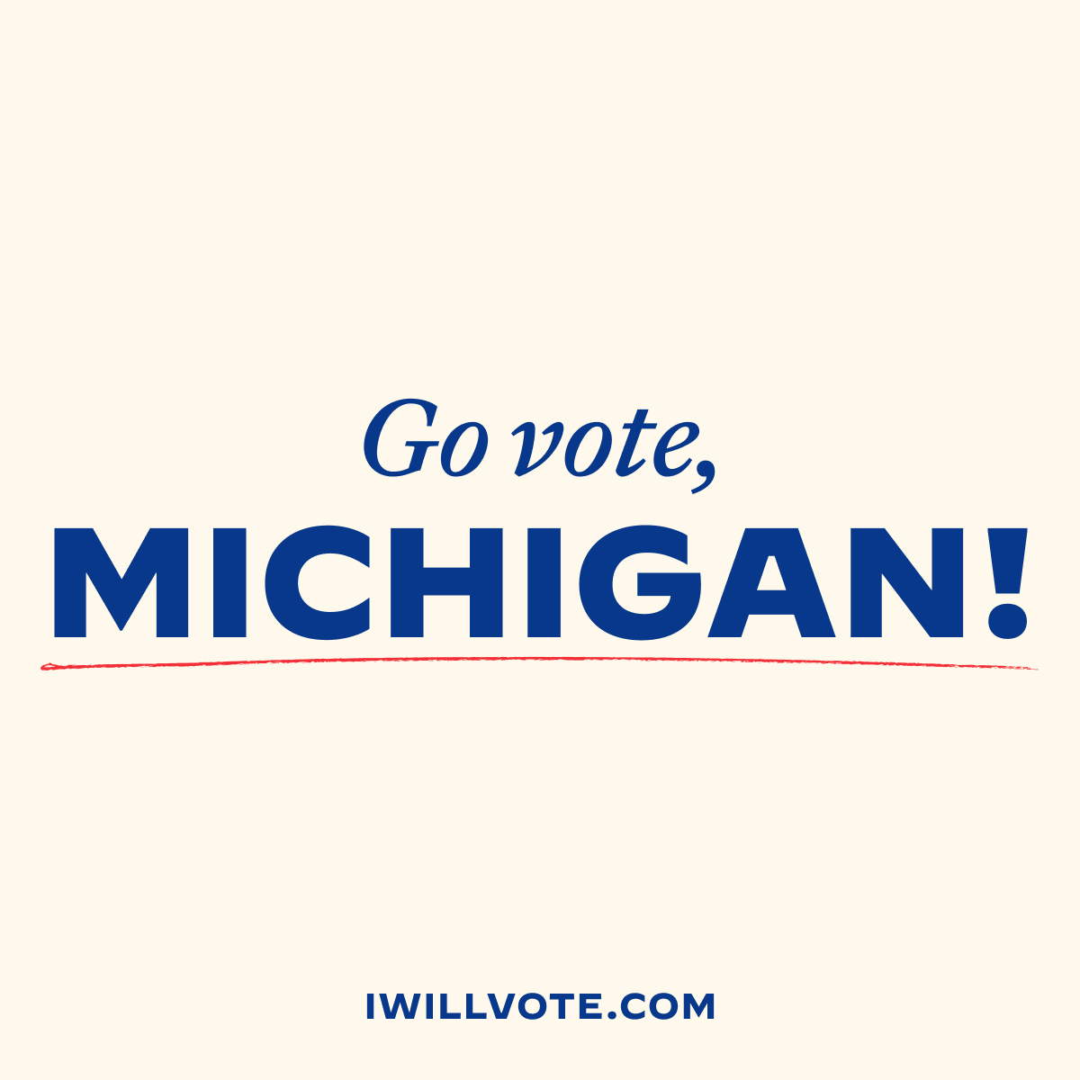 Michigan, it’s time to head to the polls! Every vote counts.

You have until 8pm local time to cast your ballot in the primary: https://t.co/Hy8C4mIL2M. 