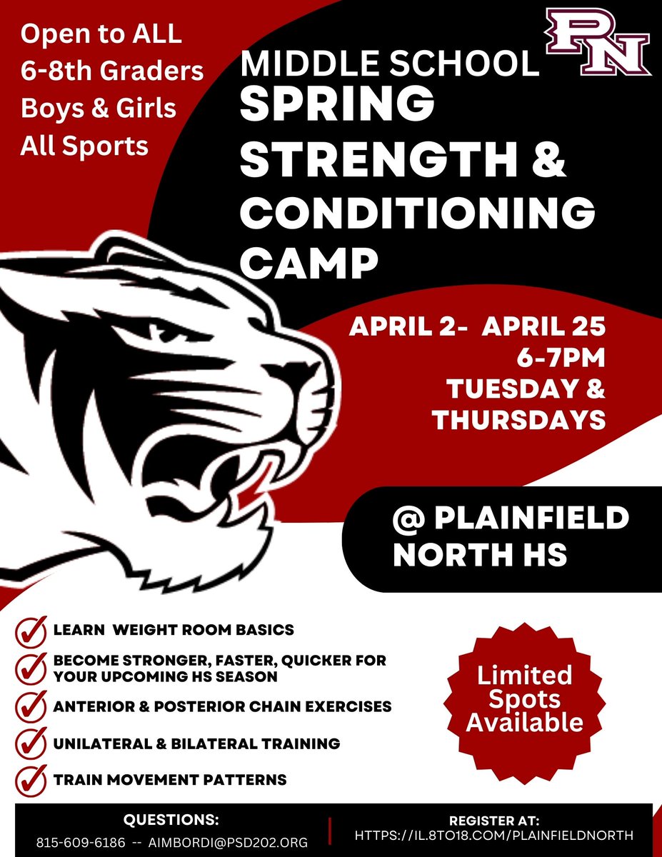 Check out these spring and summer camps for Future Tigers!