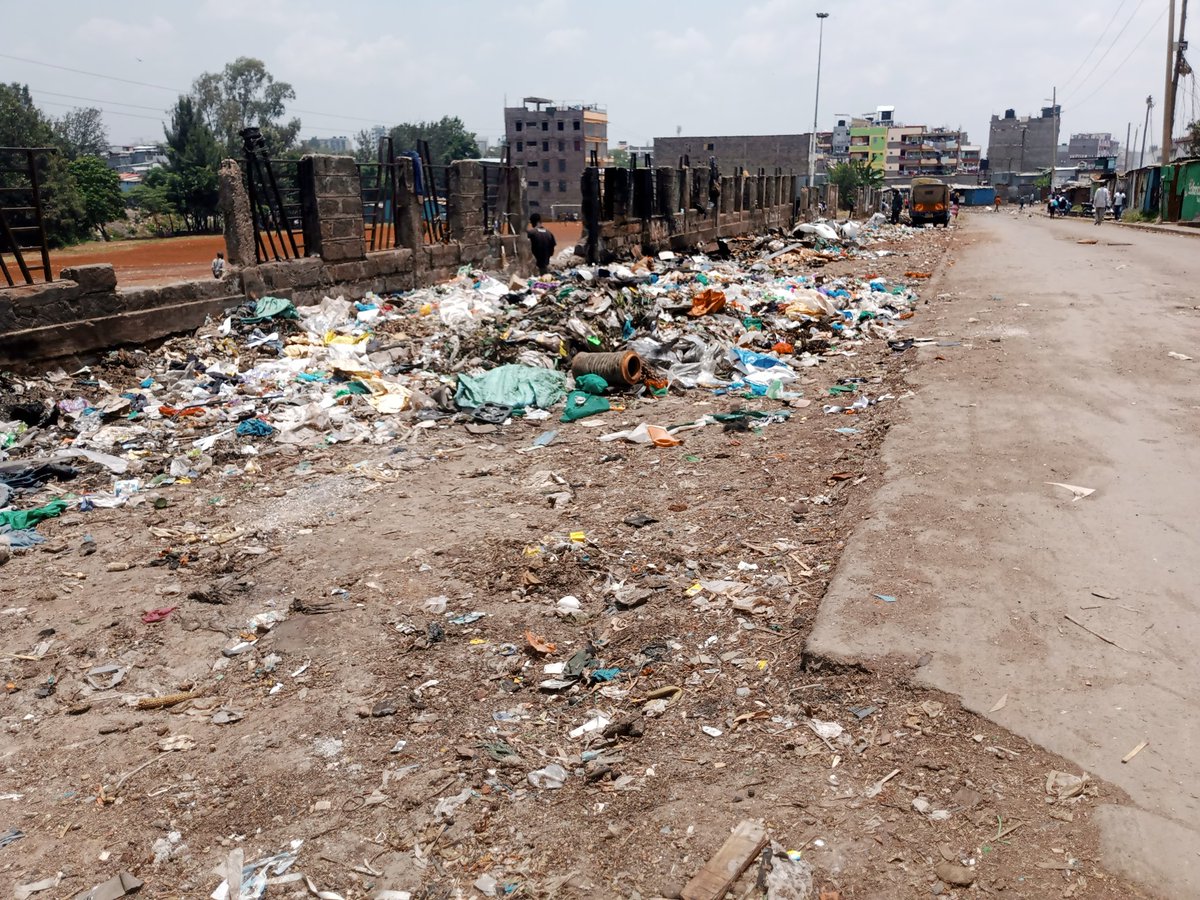 Kenya's public waste problems. Shauri Moyo, Nairobi