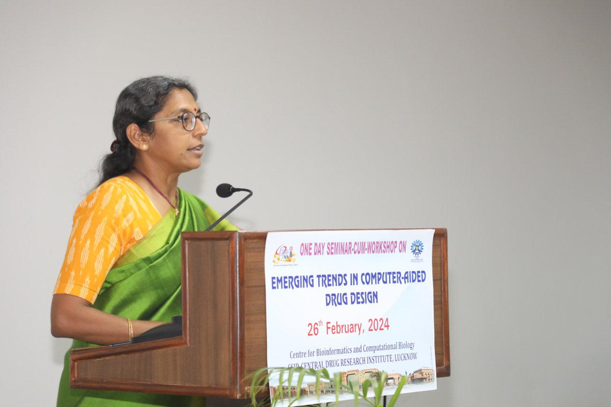 CSIR_CDRI's tweet image. 1/4 Glimpses of #Seminar_cum_Workshop on #EmergingTrends in #Computer_Aided #Drug #Desgining held @CSIR_CDRI Keynote lecture was delivered by #DrGauravAhuja from @IIITDelhi  

@CSIR_IND @DBTIndia @IndiaDST @MSDESkillIndia @CsirSkill