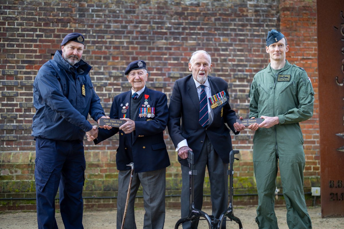 Meet Stan Ford and John Roberts, two surviving D-Day veterans. To mark 100 days to go until the 80th anniversary of D-Day, their names have been immortalised on the Normandy Memorial Wall in Portsmouth. 🚢 🌊 dday80.campaign.gov.uk