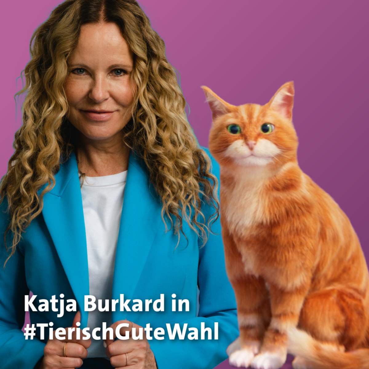 Katja Burkard (RTL Punkt12) hat unserer Katze 🐱 ihre Stimme geliehen. 
Im neuen TV-Spot #TierischGuteWahl reagiert sie schlagfertig auf die Frotzeleien eines Hundes. 😄
#DarmkrebsmonatMärz TV-Spot: youtu.be/gS4OvkPc7sg?si…
#Darmcheck #Darmkrebsvorsorge #Katze <a href="/RTL_com/">RTL</a>