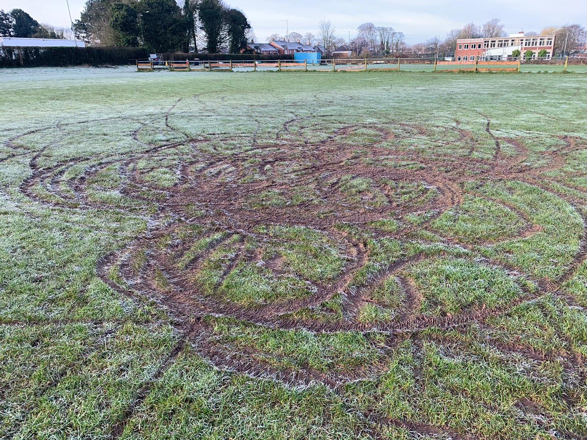 ** Please can you help ** Between the hours of 1pm Friday 23rd Feb and 6pm Saturday 24th a mindless and senseless act of vandalism occurred on the Leyland Albion pitches up at BTR on Centurion Way, Farington, the picture shows the significant damage that has been caused.