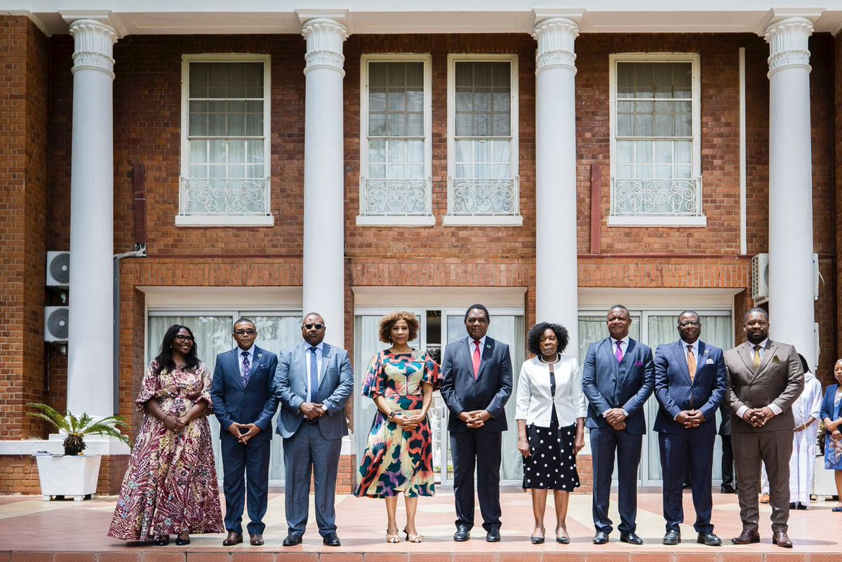 wakiaga's tweet image. Pleased to accompany the Regional Director for @UNDPAfrica, @ahunnaeziakonwa for a visit to H.E. @HHichilema, the President of Zambia, as they engaged on the critical ways @UNDPZambia can extend its collaboration w/ #GRZ to advance inclusive development in Zambia 🇿🇲